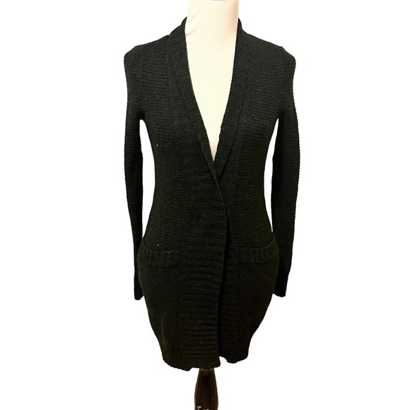 Inhabit Black Women's Cardigan Sweater - Picture 4 of 9